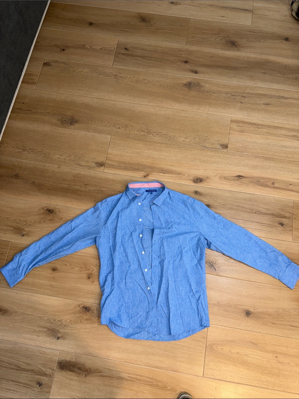 Vince Camuto- Men's Blue Button-Down Shirt